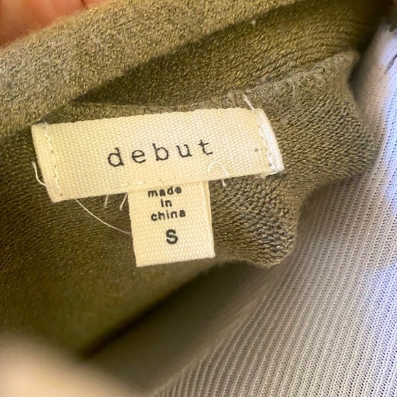 Debut Long Sweater, Olive Green,  S - Picture 5 of 7